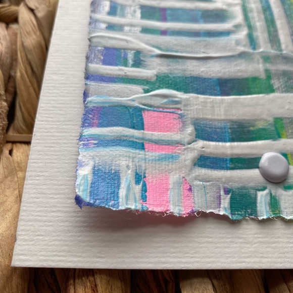 🆕 Abstract Art On Handmade Paper - Picture 5 of 6